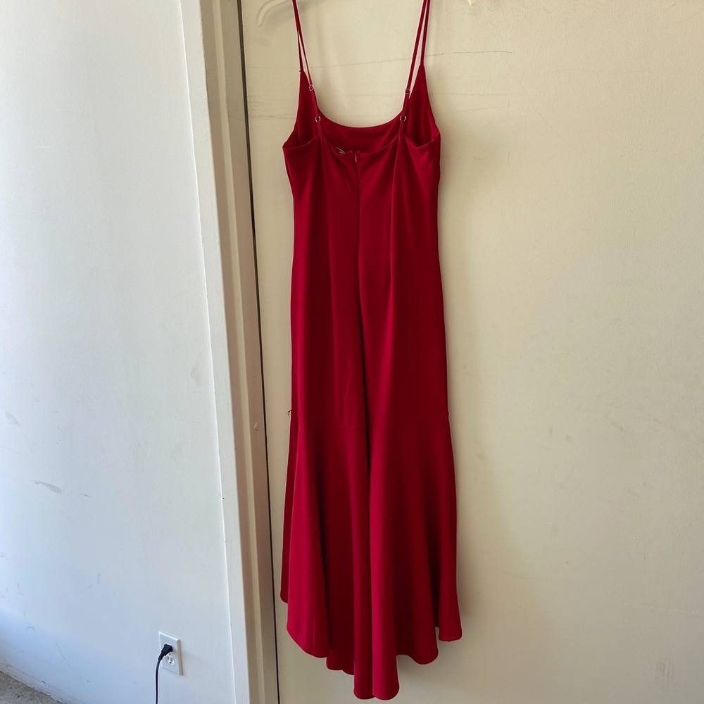 RED RUFFLE DRESS - Picture 2 of 3